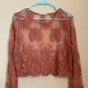 Blush Floral Mesh ✨ Size L